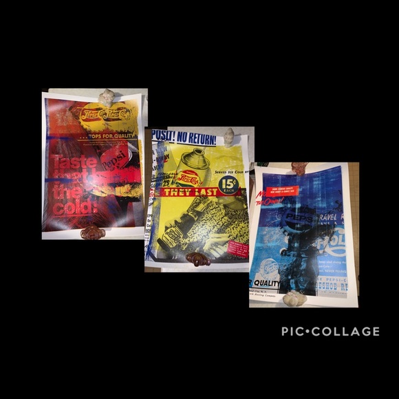3-Piece Set Retro Pepsi Posters